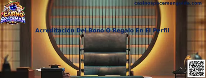 Acreditación del bono o regalo en el perfil de Casino Spaceman