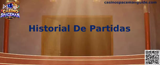 Vista informativa del Historial De Partidas en Casino Spaceman